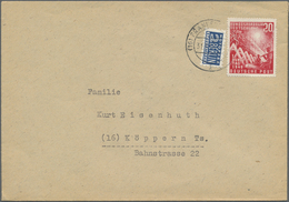 Br Bundesrepublik Deutschland: 1949, 20 Pfg. Bundestag Mit Plattenfehler III "roter Fleck Im Mast" (rec - Other & Unclassified