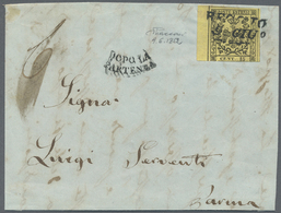 Br/Brrst Italien - Altitalienische Staaten: Modena: 1852, 15c Very Fine With Three Wide Margins And A Full Margin At Bo - Modène