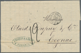 Br Argentinien - Besonderheiten: 1874, Stampless Ship Letter (dated Inside 8.4.) With Complete Message, From Rosario To  - Autres & Non Classés