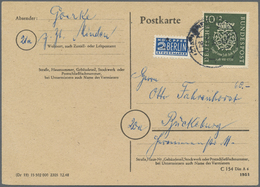 Br Bundesrepublik Deutschland: 1950, FDC Karte Mit 10 Pfg. Und Brief Mit 20 Pfg. "200 Todestag V. Sebas - Altri & Non Classificati