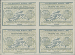 GA Queensland: Design 1906 International Reply Coupon As Block Of Four 3 D Queensland. This Block Of International Reply - Lettres & Documents