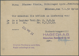 Br Bundesrepublik Deutschland: 1951, 10 Pfg. Posthorn Mit Plattenfehler I: Oberer Bogen Des "S" In "DEU - Autres & Non Classés