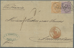 Br Italien: 1863/65, King Vittorio Emanuele II Issue, Turin Printing, 10c And 60c On Cover Sent From Naples (1870 - Storia Postale