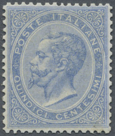 * Italien: 1863, 15c. Dull Blue, Mint Regummed, Fine And Fresh, Michel Catalogue Value 2.400,- Euro - Marcophilia