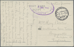 Br Australien: 1916. Stampless Picture Post Card Of 'The Pyramids, Cairo' Written From 'Ras-EI-Tin' Addressed To England - Other & Unclassified