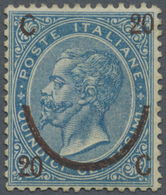 * Italien: 1865, 10c. On 15cmi. Blue, Type II, Fresh Colour, Well Perforated, Mint O.g., Sign. Raybaudi. Sass. 2 - Marcophilie