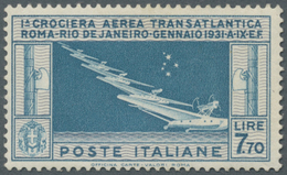 ** Italien: 1931, Geschwaderflug General Balbos Von Rom Nach Rio De Janeiro, Postfrisch, Signiert Salomon BPP. - Marcophilie