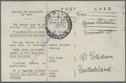 Br Australien - Besonderheiten: 1946 (8.5.), Stampless POW Postcard Used From Melbourne (19 P.W. Camp Tatura) To Potsdam - Altri & Non Classificati