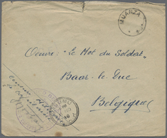 Br Belgisch-Kongo: 1915. Stampless Military Mail Envelope (tear) Endorsed 'E.M.P. Des Troupes Belges De L'Est' Addressed - Other & Unclassified