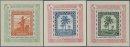 Belgisch-Kongo: 1943, Set Of Totally 12 Different Souvenir Sheets Belgisch Kongo Bl. 3-10 And Ruanda-Urundi Bl. 1-3 Issu - Altri & Non Classificati