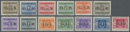 ** Italien - Militärpostmarken: Nationalgarde: 1944, G.N.R. Overprints On Postage Dues, 5c. To 20l., Complete Set - Other & Unclassified