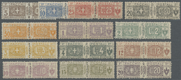 ** Italien - Paketmarken: 1914, Pacchi Postali Complete Set Of 13 Values All Mint Never Hinged, Very Fine And Fre - Postal Parcels