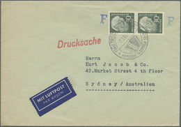 Br/ Bundesrepublik Deutschland: 1960, Luftpost-Drucksache Frankiert Mit 2-mal 30 Pfg. Heuss II Lumogen A - Andere & Zonder Classificatie
