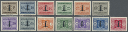 ** Italien - Portomarken: 1944, Fasces Overprints, 5c. To 20l., Complete Set Of 13 Values, Unmounted Mint (some W - Postage Due