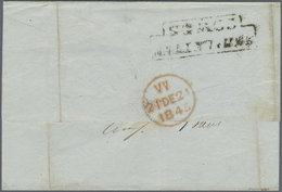 Br Brasilien - Vorphilatelie: 1845. Stampless Envelope (bends) Written From Bahia Dated '7th Nov 1845' Addressed To Lond - Prephilately