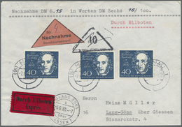 Br Bundesrepublik Deutschland: 1959, 40 Pf Mendelssohn-Bartholdy Aus Dem Block, Drei Stück Auf Orts-Eil - Andere & Zonder Classificatie