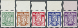** Italien - Alliierte Militärregierung - Campione: 1944, 0.05 Fr To 1.00 Fr Coat Of Arms Complete With Upper Mar - Unclassified