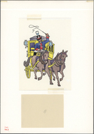 Bundesrepublik Deutschland: 1989, Postbeförderung 60 Pf Und 100 Pf: Zwei Original-Essay-Zeichnungen - Andere & Zonder Classificatie