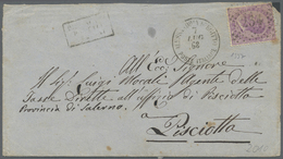 Br Italienische Post In Der Levante: 1868, Ital. 60 C. Mit Nummernstempel "234" Auf Brief Von Alexandrien Nach Pi - General Issues