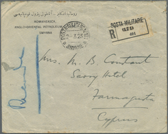 Br Italienische Post In Der Levante: 1922/1923: Three Covers Marked Romanesca Anglo-Oriental Petroleum Co Ltd, Sm - General Issues