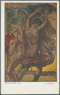 GA Italien - Ganzsachen: 1911, 9 Used/canceled All Different Stationery Cards "50 Aniversary Italian Kingdom" 5 C - Interi Postali