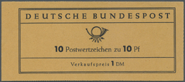 ** Bundesrepublik - Markenheftchen: 1960: Heuss-Versuchsheftchen 1960 In Der Erstauflage Auf Fluoreszie - Autres & Non Classés