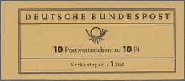 ** Bundesrepublik - Markenheftchen: 1960, Heuss I Versuchsheftchen Mit H - BC. Mit Roter Bogenlaufnumme - Other & Unclassified