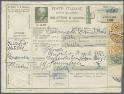 GA Italien - Ganzsachen: 1944, Postal Stationery Packet Card 5 L. Oliv With Overprint "REPUBBLICA SOCIALE ITALIAN - Stamped Stationery