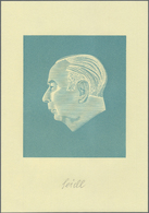 (*) Bundesrepublik - Besonderheiten: 1959, 5 Originalentwürfe Zur HEUSS III-Serie In Schwarz Und Weitere - Altri & Non Classificati