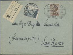 Br Italien - Stempel: "ROMA CAMERA DEL DEPUTATI" Clear On Two Preprinting Covers 1924 And 1925 (one "Il President - Marcophilia