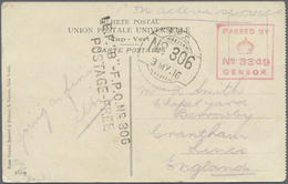 Br Britisch-Ostafrika Und Uganda: 1916. Stampless Picture Post Card Of 'Cape Verde' Addressed To England Endorsed 'On Ac - East Africa & Uganda Protectorates