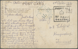 Br Britisch-Ostafrika Und Uganda: 1916. Stampless Picture Post Card Addressed To Transvaal Endorsed 'On Active Service'  - Protectorats D'Afrique Orientale Et D'Ouganda