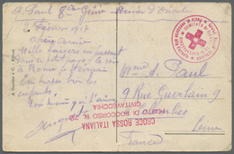 Br Italien - Besonderheiten: 1917. Picture Post Card Of 'The Viale Pisani, Grasseto' Addressed To France Endorsed - Non Classificati