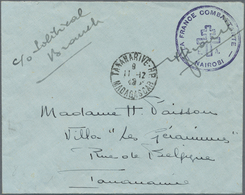 Br Britisch-Ostafrika Und Uganda: 1943. Stampless Envelope Addressed To France Cancelled By Circular 'La France Combatta - Protectorats D'Afrique Orientale Et D'Ouganda