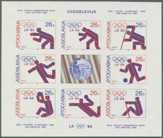 (*) Jugoslawien: 1984, Jugoslawische Medaillengewinner Bei Den Olympischen Sommerspielen In Los Angeles  UNGEZÄHNT - Covers & Documents