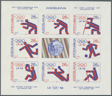 (*) Jugoslawien: 1984, Jugoslawische Medaillengewinner Bei Den Olympischen Sommerspielen In Los Angeles  UNGEZÄHNT - Storia Postale