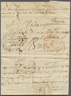 Br Canada - Vorphilatelie: 1815. Pre-stamp Folded Envelope (with Full Text, Re-folded For Display) Written From Kingston - ...-1851 Prefilatelia