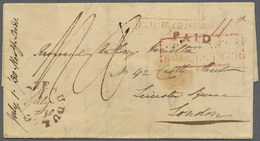 Br Canada - Vorphilatelie: 1830. Pre-stamp Envelope Written From 'Coteau Du Lac' Addressed To London Cancelled By Coteau - ...-1851 Préphilatélie