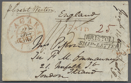 Br Canada - Vorphilatelie: 1838. Stampless Envelope Written From Niagara Dated 'Nov 14th 1838' Addressed To London, Endo - ...-1851 Prefilatelia