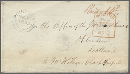 Br Canada - Vorphilatelie: 1855. Stampless Envelope Addressed To Scotland Cancelled By Point-Levi/L.C. Date Stamp 'No 26 - ...-1851 Prefilatelia