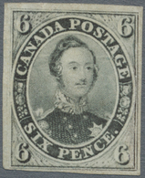 (*) Canada - Colony Of Canada: 1855, 6p Slate Gray On Wove Paper. Unused (no Gum), Full To Large Margins All Around, Cri - ...-1851 Préphilatélie