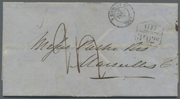 Br Neubraunschweig: 1857. Stampless Envelope To France Written From St John, New Brunswick Dated '12th January 1857' Wit - Lettres & Documents