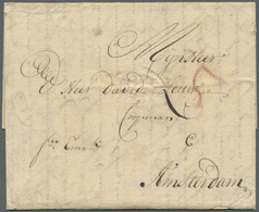 Br Lettland - Vorphilatelie: 1720, Folded Letter From RIGA To Amsterdam With Handwritten "Frco. Emm." (franco Emm - Lettonia