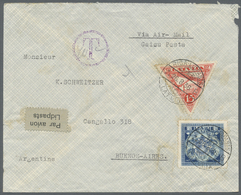 Br Lettland: 1936, Low Franked Airmail Letter Bearing 2 L And 15 S (missing 0,40 L For Correct Postal Rate) Sent - Lettonia