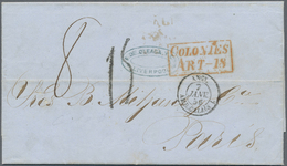 Br Cuba - Spanische Kolonie: 1856. Stampless Envelope Written From Havana Dated ‘8th October 1855' Addressed To France C - Cuba (1874-1898)