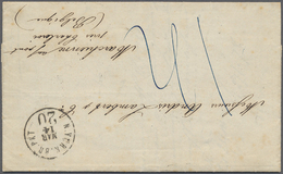 Br Cuba: 1860. Stampless Envelope Written From Havana Dated '8th May 1860' Addressed To Belgium Routed Via New York With - Other & Unclassified
