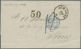 Br Cuba: 1875. Stampless Envelope Written From 'Habana' Dated '5th Aout 1875.' Addressed To France With 'J. Schvartz/Hav - Other & Unclassified