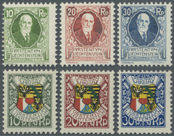 ** Liechtenstein: 1925 - 1927: 85. Und 87. Geburtstag Von Fürst Johann II., 2 Tadellos Postfrische Serien (S.B.K. - Lettres & Documents