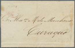 Br Dänisch-Westindien: 1856. Stampless Envelope Written From Saint Thomas Dated '14th July 1856' Addressed To Curacao Ca - Danimarca (Antille)