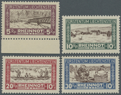 ** Liechtenstein: 1928, Hilfe Für Die Hochwassergeschädigten 5 Rp.-30 Rp., Kompletter Postfrischer Satz, Schön Ze - Covers & Documents